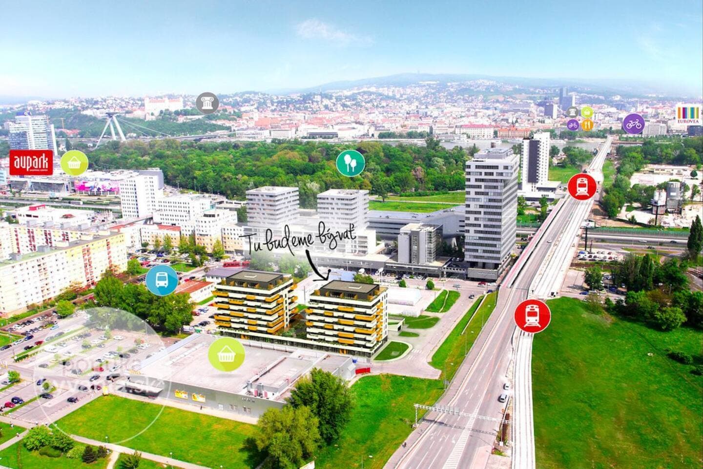 Novozariadený apartmán pri Starom moste
