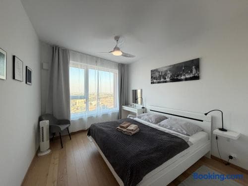 City view from 30. floor, parking price included
