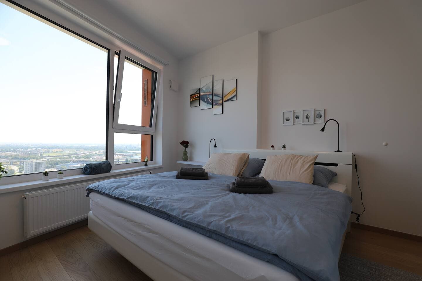 City view from 30. floor, parking price included