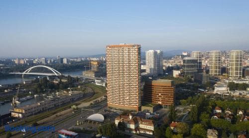 City view from 30. floor, parking price included