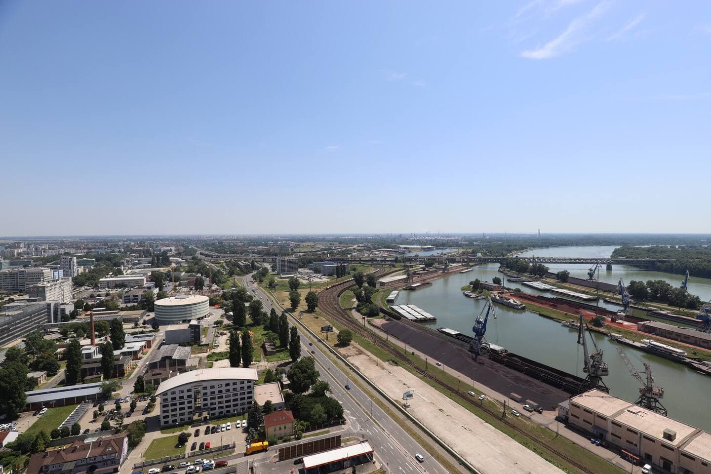 City view from 30. floor, parking price included
